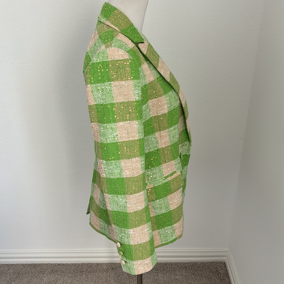 Flora Bea Tweed check blazer in S - Picture 5 of 7